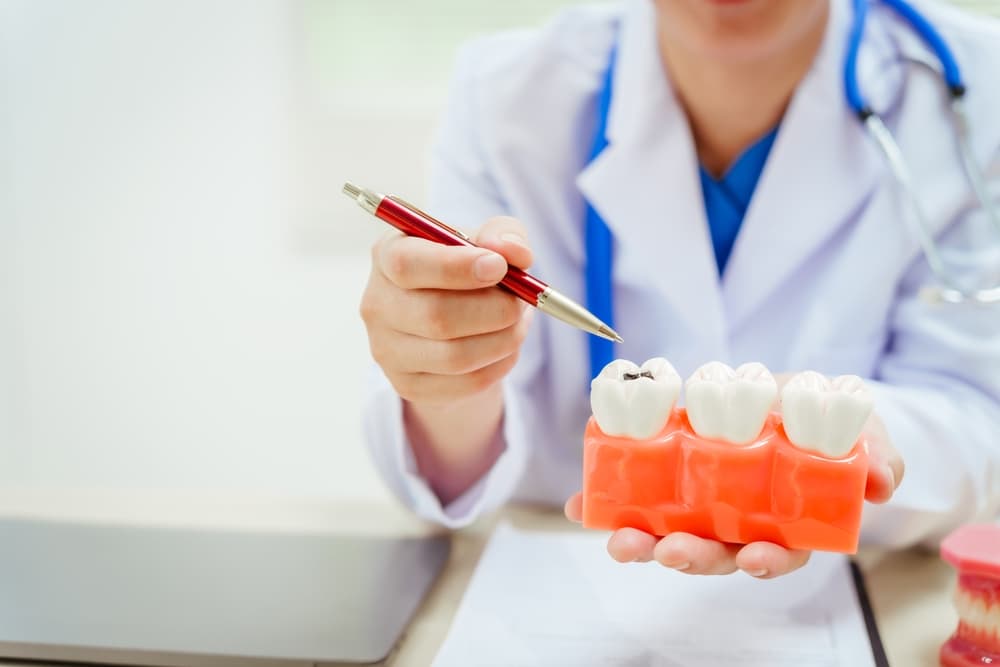 Cavity in a tooth